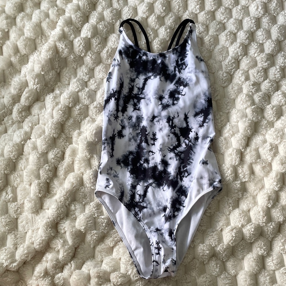 Target Black and White Kids Swim One Piece